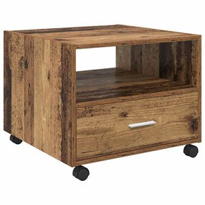 vidaXL Масичка за кафе Старо дърво 55 x 55 x 45см Инженерна дървесина