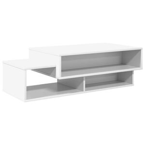 vidaXL Масичка за кафе Бяло 105 x 50 x 32,5 см Инженерна дървесина