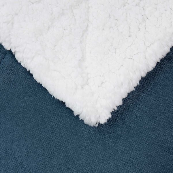 vidaXL Одеяло Морски син 130 x 150 cm Мека вълна