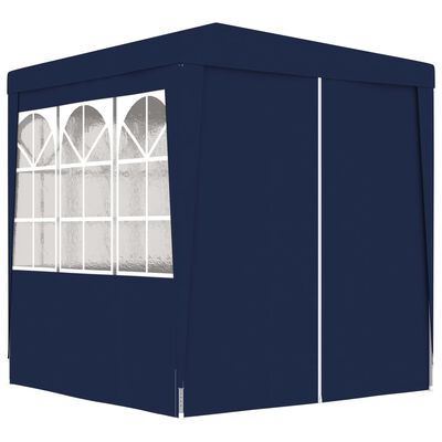 vidaXL Професионална парти шатра със стени 2x2 м синя 90 г/м²