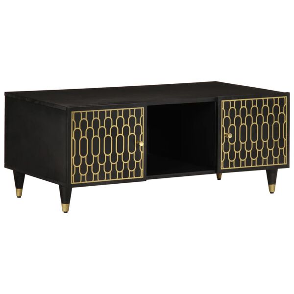 vidaXL Маса за кафе, 100x54x40 см, мангово дърво масив