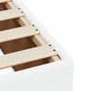vidaXL Боксспринг легло с матрак, бяло, 120x200 см, изкуствена кожа
