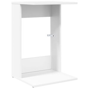 vidaXL Странична маса Бяло 40 x 38 x 62,5 см Инженерна дървесина