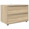 vidaXL Шкаф за съхранение 80 x 48 x 57 см Инженерна дървесина