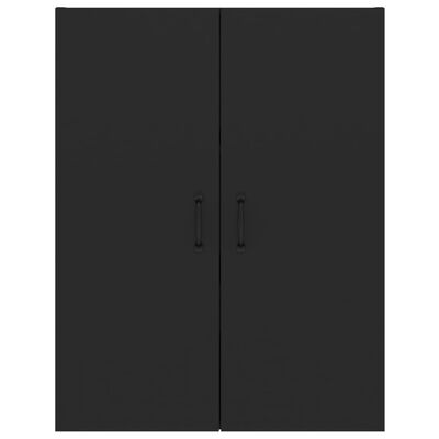 vidaXL Окачен шкаф,черен, 69,5x34x90 см, инженерно дърво