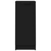vidaXL Сайдборд, черен, 30x30x70 см, инженерно дърво