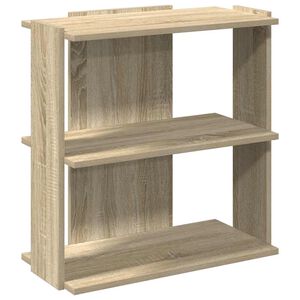 vidaXL Библиотека 3 рафта сонома дъб 60x30x60 см инженерно дърво