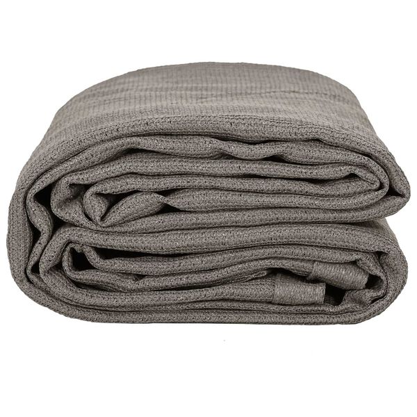 vidaXL Килим за палатка Светлосиво 200 x 250 см Полиетилен