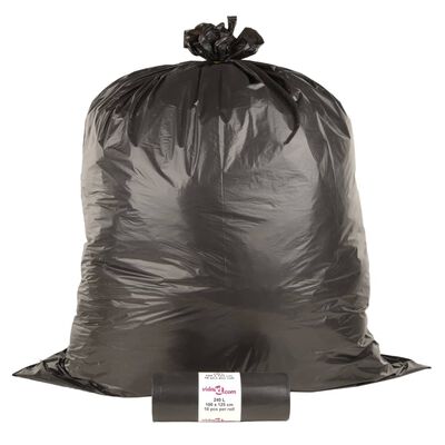 vidaXL Торбички за боклук 150 бр черни 240 л