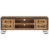 vidaXL ТВ шкаф с чекмеджета, 120x30x40 см, манго масив