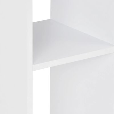 vidaXL Бар маса, бяла, 60x60x110 см