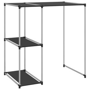 vidaXL Стелаж за съхранение над пералня черен 87x55x90,5 см желязо