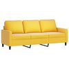 vidaXL Комплект дивани от 4 части с възглавници, жълт, кадифе