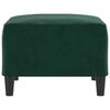 vidaXL Табуретка, тъмнозелена, 70x55x41 см, кадифе