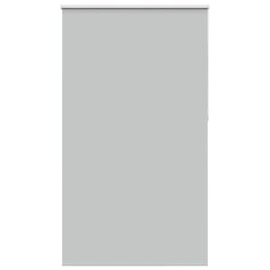 vidaXL Ролкова щора Blackout Светло сиво 125x210 cm Ширина на плата