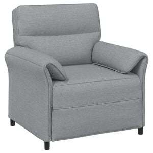 vidaXL Диван с едно seating Светлосиво 88 x 83 x 95 см Текстил