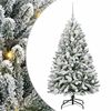 vidaXL С изкуствено коледно дърво 120 cm 150 LED светодиода Топло бяло
