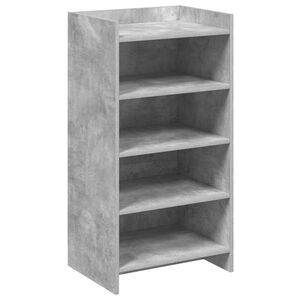 vidaXL Шкаф за обувки Бетонно сиво 48 x 36 x 92 см Инженерна дървесина
