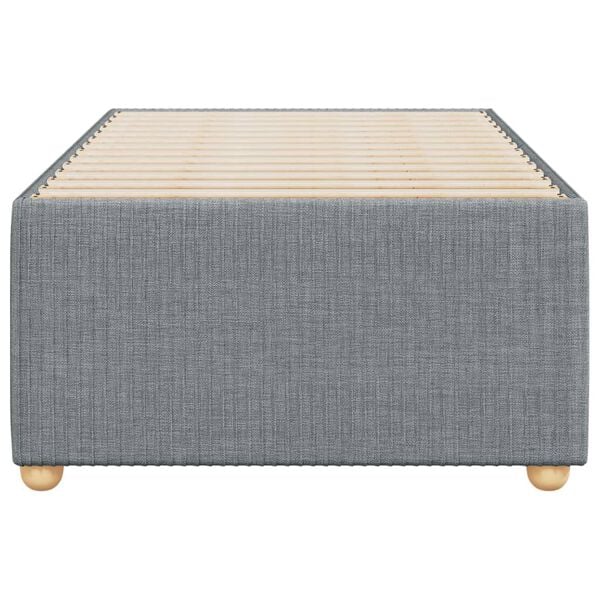 vidaXL Рамка за легло без матрак, светлосива, 90x200 см, плат