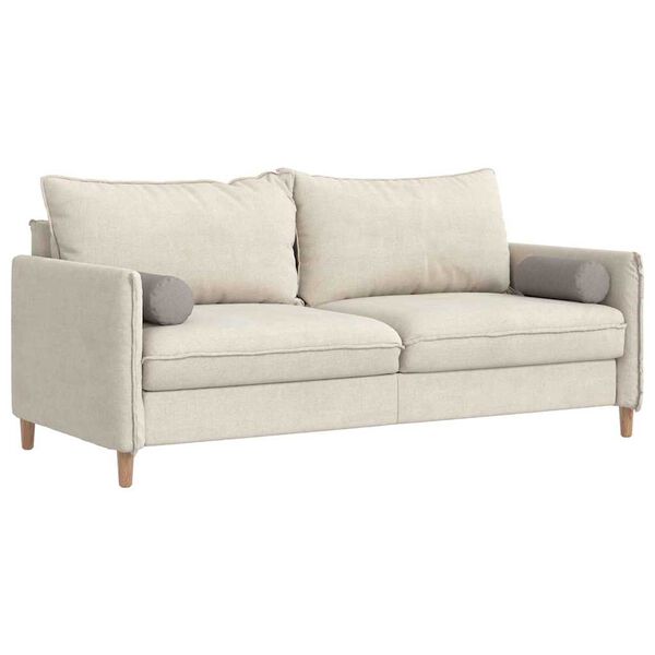 vidaXL Възглавници валяци 2 pcs Таупе Ø 15 x 40 см текстил