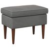 vidaXL Пуф за крака Тъмносиво 55 x 35 x 41 см Кадифе