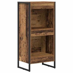 vidaXL Шкаф за книги 40 x 30 x 86,5 см Инженерна дървесина Старо дърво
