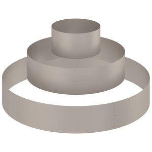 vidaXL Градинска саксия Кафяво 120 x 120 x 20 см Патинираща стомана