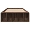 vidaXL Рамка за легло, кафяв дъб, 90x190 см, инженерно дърво