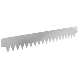 vidaXL Ограда за трева 50 бр. 103 х 15 см Стомана Сребристо