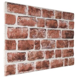 vidaXL Стенни панели 10 бр. 100 x 50 cm Тъмен кафяв и бяло EPS пяна