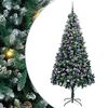 vidaXL С изкуствено коледно дърво с 300 LED светодиода Зелен 240 cm