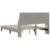 vidaXL Рамка за легло с таблото Светлосиво 140 x 190 cm Кадифе