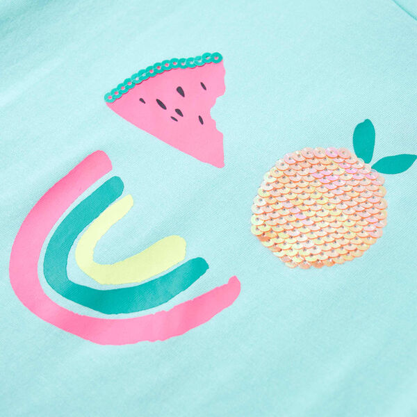 Детска тениска, светла мента, 104