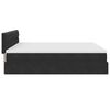 vidaXL Османска легло с матраци, черно, 180x200 см, кадифе