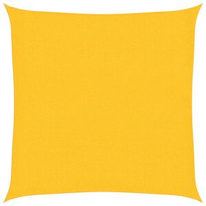 vidaXL Платно-сенник, 160 г/м&sup2;, жълто, 2x2 м, HDPE