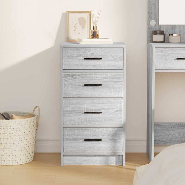 vidaXL Служебен шкаф Сив сонома 40 x 41 x 75 см Инженерно дърво