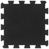 vidaXL Гумени подови плочки 9 бр черни 16 мм 30x30 см