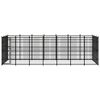 vidaXL Дворна клетка за кучета, стомана, 19,35 м&sup2;