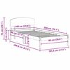 vidaXL Рамка за легло с таблото Кафяво с восъчно покритие 100 x 200 cm