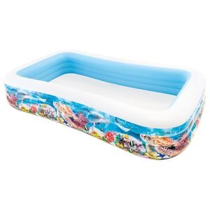 Intex Семеен басейн Swim Center, 305x183x56 см, дизайн морски свят
