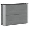 vidaXL Градинска повдигната леха Сиво 100 x 30 x 72 см алу.