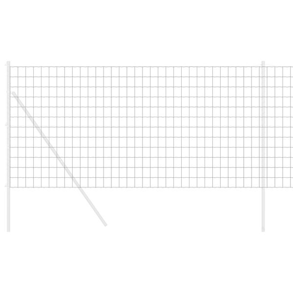 vidaXL Европейска ограда Сив 1.2 x 25 m Желязо с PVC покритие