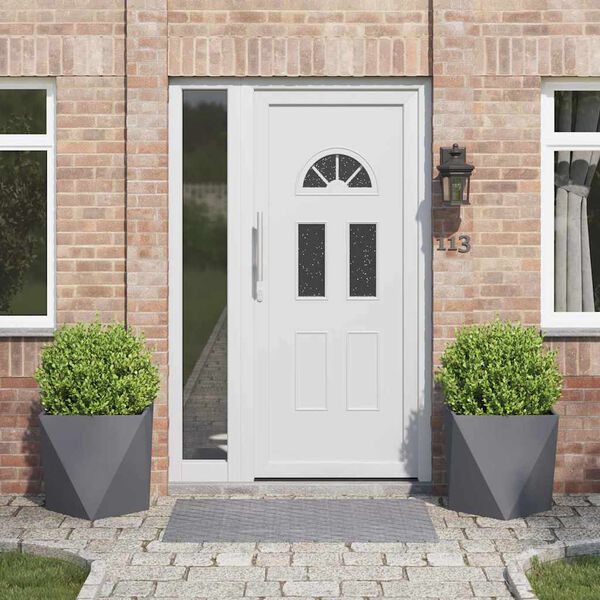 vidaXL Кашпа 2 pcs Антрацит 50 x 50 x 50 cm Стомана