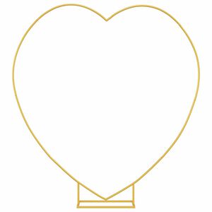 vidaXL Сватбена арка Златист 195 x 35 x 211 см Стомана