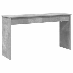 vidaXL Стойка за клавиатура Циментено сиво 120 x 32 x 64 см