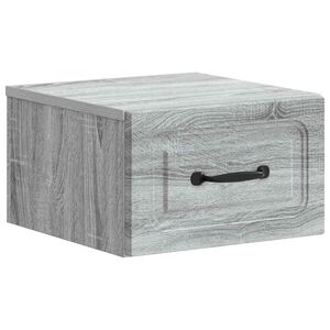 vidaXL Спален шкаф с монтаж на стена Сива сонома 34,5 x 33 x 20 см