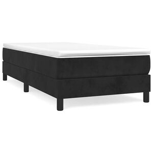 vidaXL Рамка за легло с пружини черна 80x200 см , кадифе