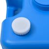 vidaXL Резервоар за вода на колела за къмпинг 25 л син