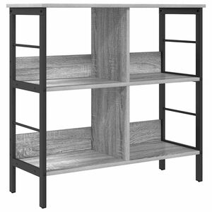 vidaXL Рафт за книги 4 нива 82 x 32 x 79 см Инженерна дървесина