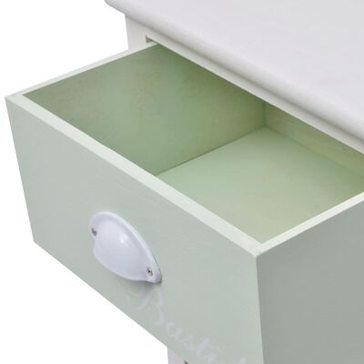 vidaXL Шкаф за съхранение във френски стил, 4 чекмеджета, дърво